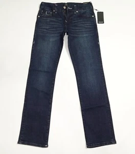 $199 NEW True Religion Jeans in Blue W30"/WAIST ACROSS 16"xL34" Relaxed Straight - Picture 1 of 10