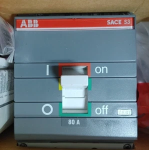 ABB SACE S3N 80A 600VAC/DC 3P CIRCUIT BREAKER NEW!! QUANTITY!! WOW!! - Picture 1 of 2