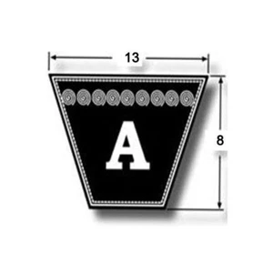 Cinturón Vee sección A26, 1/2"" X 5/16"" X 26"". aka A26"" V Cinturón 13 mm X 8 mm X 26"" - Imagen 1 de 5