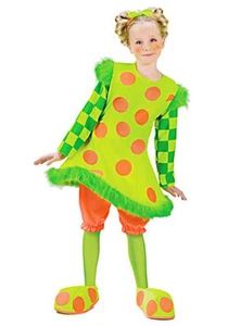 SILLY CIRCUS "LOLLI THE CLOWN" CHILD HALLOWEEN COSTUME GIRL'S SIZE MEDIUM 8-10 - Picture 1 of 1