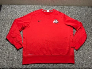 Nike Ohio State Buckeyes Sudadera Para Hombres 2XL Rojo Pullover Cuello Redondo Ajuste Térmico - Imagen 1 de 13