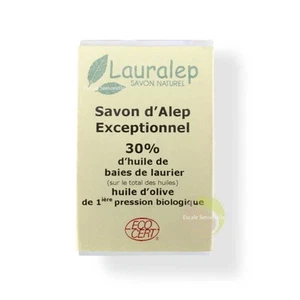 Savon d'Alep Bio exceptionnel 30% Lauralep bains douche hygiène propreté - Foto 1 di 4