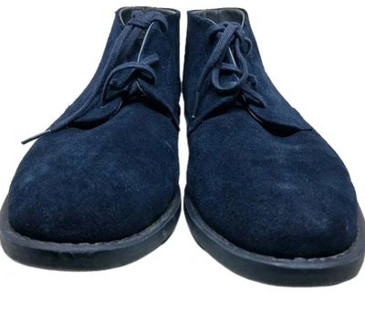 Botas Chukka Calvin Klein Para Hombre Azul Marino Gamuza Talla 11.5 Muy Buen Estado Foto 1 de 4