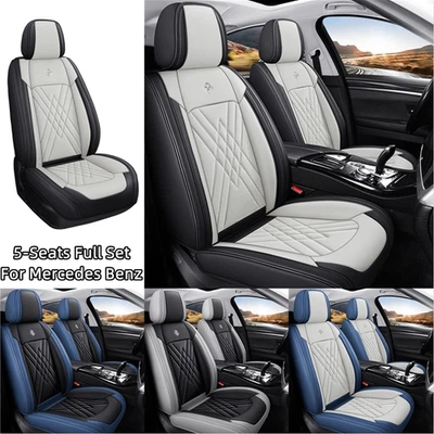 For Mercedes Benz GLK300 GLK350 5-Seat Full Coverage PU Leather Car Seat Covers - Image 1 of 4