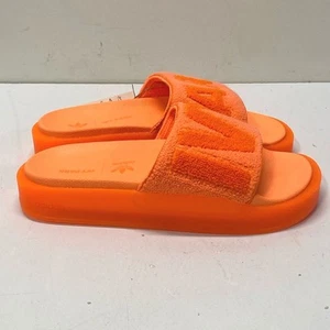 Adidas Ivy Park Unisex Adults Orange Slides Sandals Size 9 - Picture 1 of 6