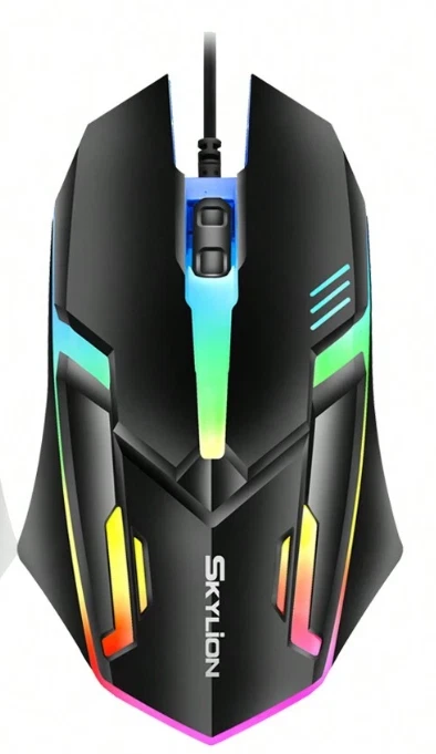 MOUSE OTTICO con FIlo 1600 DPI USB NERO FILO WIFI PC COMPUTER CORDLESS NOTEBOOK - Immagine 1 di 3