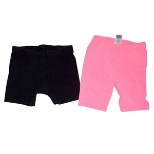 Carters/Old Navy Kleinkind Biker Shorts 2 Stück Set-pink/schwarz-3T-GUC - Bild 1 von 6