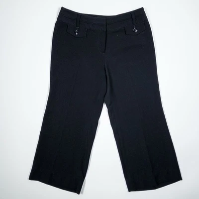 WHITE HOUSE BLACK MARKET Legacy Flare Leg Black Trouser Pants Women's Size 0R - Image 1 of 4