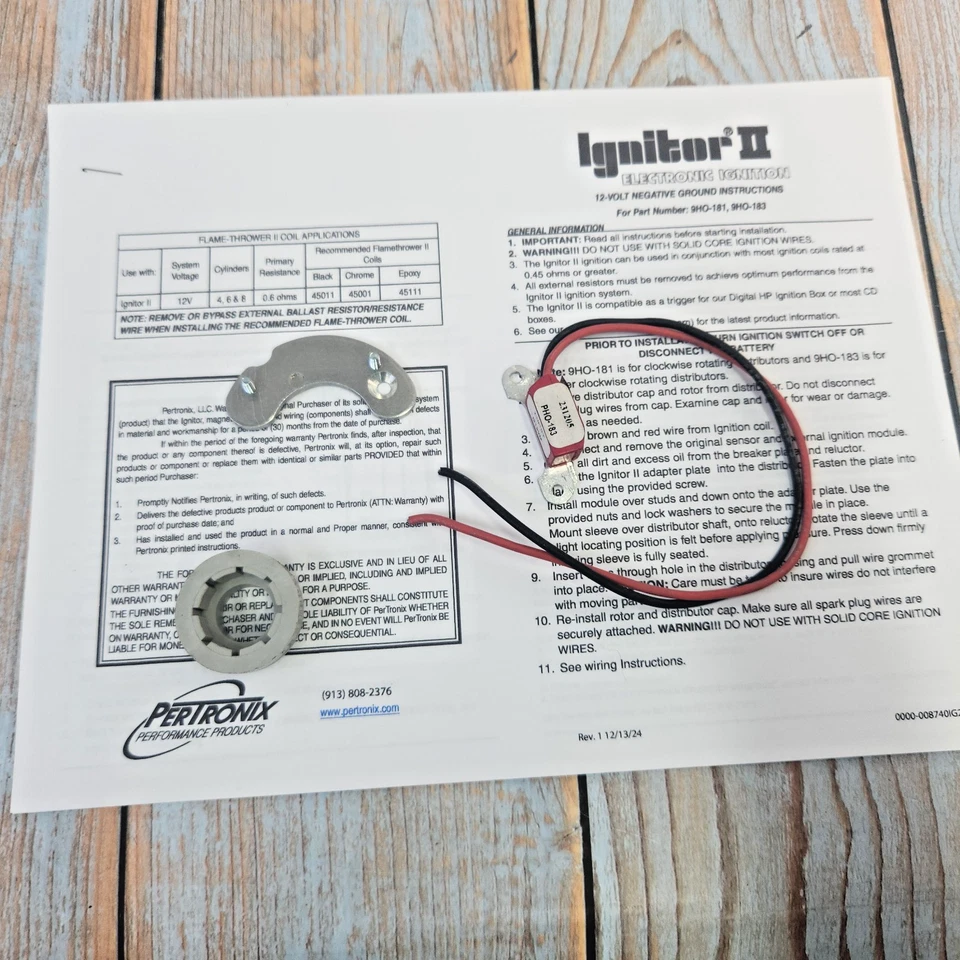 Pertronix 9HO183 for Ignitor II Ignition Points to Electronic Conversion Kit NOS - Image 1 of 4