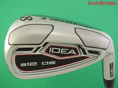 Adams Idea a12 OS Single 8 Iron Steel Shaft Stiff Flex Mens Right Handed NEW - Image 1 of 4