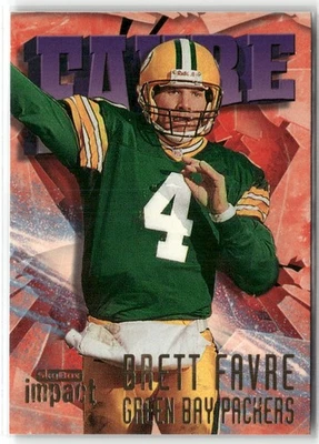 1997 SKYBOX IMPACT BRETT FAVRE GREEN BAY PACKERS #4 - Image 1 of 3