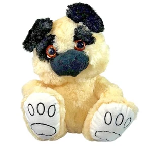 KELLYTOY 2015 Puppy Dog Cream & Black Plush Stuffed Animal Toy 10" - Picture 1 of 15