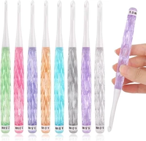 Coopay Inline Häkelnadeln, 8 Größen Häkelnadel Set 2,5 mm - Bild 1 von 6