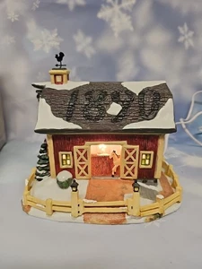 Weihnachtsdorf Weihnachtsmann Werkbank viktorianische Serie Willow Walk Farm (Scheune) 2002 - Bild 1 von 23