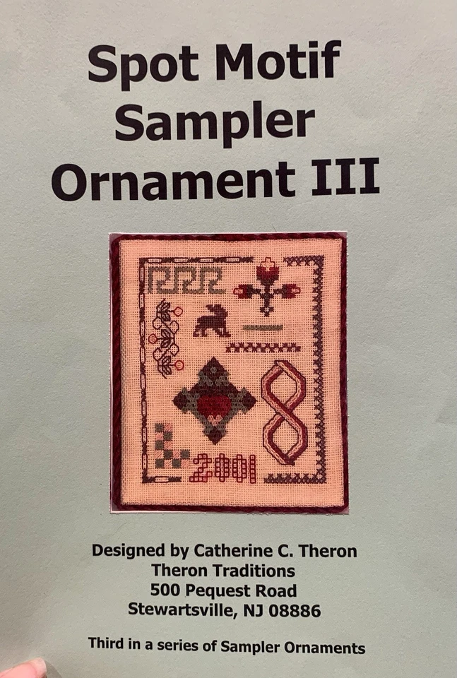 “ Spot Motif Sampler Ornament III” Pattern & Instructions Cross Stitch - Image 1 of 1