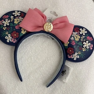 NEW Disney Parks Port Orleans Riverside Flowers Minnie Mouse Ears Headband NWT - Picture 1 of 2