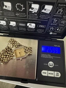 14k Gold Ladie’s Bulova With Diamond Bezel, 25.66 Grams Total Weight - Picture 1 of 3