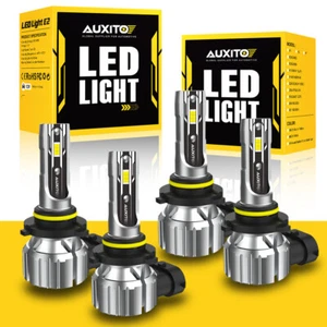 Replace Halogen AUXITO 9006 9005 LED Headlight Bulbs Headlamp Kit White 60000LM - Picture 1 of 16