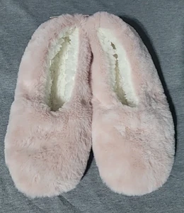 Women's Faux Fur Cozy Pull On Slipper Socks - Light Pink Size Small / Medium - Picture 1 of 6