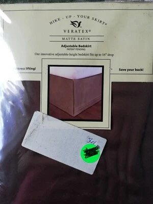 NUEVO Veratex Caminata-Tu Falda - Chocolate - Falda de Cama Ajustable Talla Queen  Foto 1 de 2