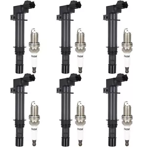 6 Pack For Jeep Grand Cherokee 3.7L V6 2005-2008 Ignition Coil and Spark Plug - Bild 1 von 15