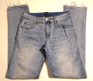 Gap Blue Jeans size 14 Distressed Stretch Slim Fit Girls **measurements below - Picture 1 of 7