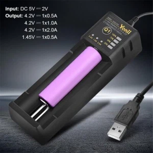 Ni-MH AA/AAA Single Slot Lithium Battery USB Smart Charger Case Cradle Dock ESB - Picture 1 of 10