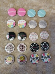 Thirty-One Set Of 20 Buttons/Pins "Great for Parties"  - Picture 1 of 12