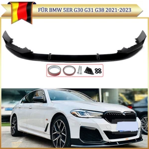 Spoilerlippe Frontspoiler SCHWARZ Für BMW 5er G30 G31 LCI 21-23 Sport MP Style - Bild 1 von 15
