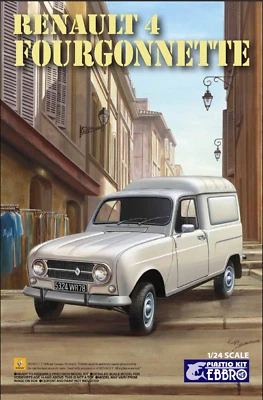 Ebbro Renault 4 Fourgonnette  model Scala 1/24 Kit di Montaggio 25003 - Immagine 1 di 3