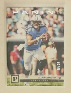 Marcus Mariota (Titans) 2018 Panini football SILVER KNIGHT (only 50 made) - Picture 1 of 1