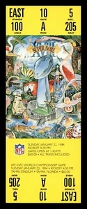 SUPER BOWL XVIII REPLICA TICKET RAIDERS VS REDSKINS QTY - Picture 1 of 2