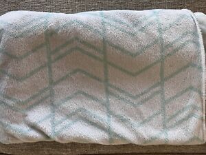 Circo CHEVRON TARGET White Teal Mint Sherpa Baby Blanket Security Replacement