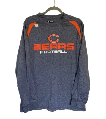 NFL Team Apparel Ring Chicago Bears Football Long Sleeve Shirt Mens Size L NWOT - Image 1 of 4