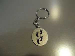 Collectible Key Chain Metal 1.5"in One Set Footprints Then I carried You! - Picture 1 of 5