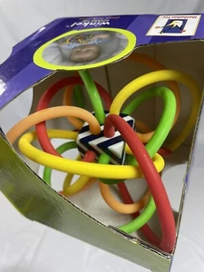 Manhattan Toy Winkel Rattle & Sensory Teether Toy Yellow/Green/Orange/Red - Picture 1 of 9