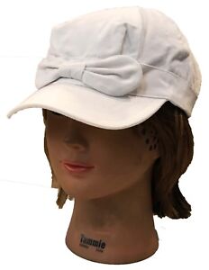 100 % Cotton Lady Women Cadet Fashion Style Hat Cap with Ribbon