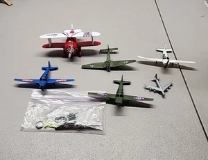 Vintage Toy Plane Lot 6 Planes Toysmith Micro Machines - Picture 1 of 8