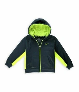 Nike Boys Gray /Yellow Therma-FIT Zip-Front KO Hoodie - Boys 4, 5, 6, $44 - Picture 1 of 1