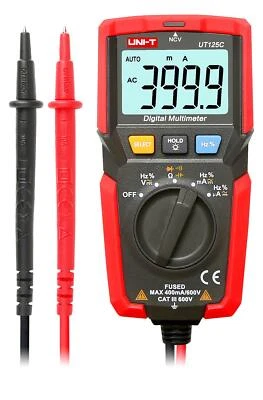 UT125C Multimeter Digital Pocketsize Strommessgerät AC/DC Durchgang Diodentest - Bild 1 von 4