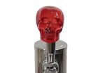 Custom Beer Tap Handle Clear Red Skull Kegerator Brew Skeleton Head Resin new   