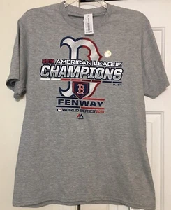 CAMISETA BOSTON RED SOX 2018 CAMPEONES DE LA LIGA AMERICANA SERIE MUNDIAL MAJESTUOSA GRANDE - Imagen 1 de 7