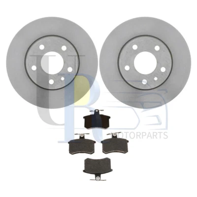 Rotores de freno traseros + pastillas de freno metálicas y hardware para 1991-1994 1995 Alfa Romeo 164 Foto 1 de 4