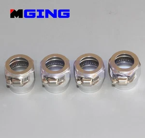 AN8 8AN -8 Fuel Hose Line Clamp Finisher Adapter HEX Finishers HEX-8 SL 4PCS - Picture 1 of 7