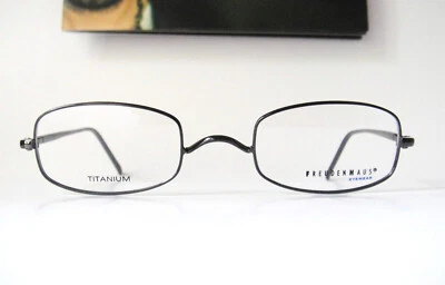 Óculos masculinos Freudenhaus titânio 46-21 140 pequenos sem almofadas de nariz Lite 2.3 preto - Imagem 1 de 4