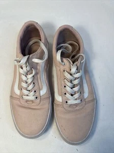 Vans Pink Size 7.5 Womens Sneaker Canvas Casual Comfortable Athletic Preowned - Picture 1 of 10