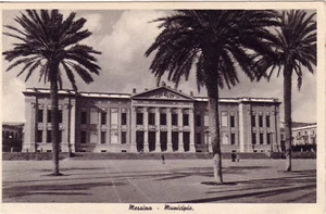 Cartolina d'epoca - MESSINA - MUNICIPIO - Imagen 1 de 1