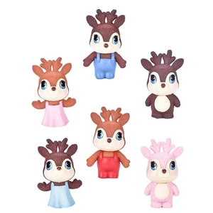 6 pezzi cerbiatto decorazione scrivania cartone animato figura cerbiatto micro paesaggio decorazione - Foto 1 di 12