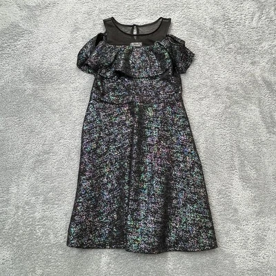 Disney Dress Girls Extra Large Black Fit And Flare D Signed Sparkly Round Neck - Image 1 of 4