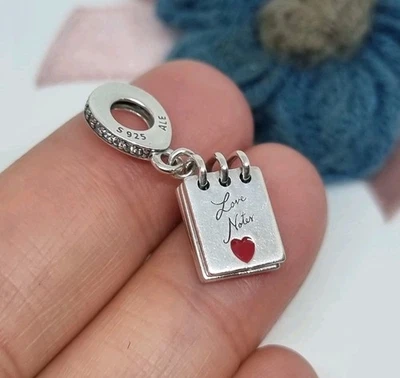 NUEVO Genuino Pandora Plata Esterlina Love Notes Cuelga Dije 💕S925 ALE Foto 1 de 4